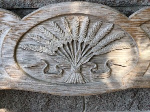 Wheat carving at the vineyard